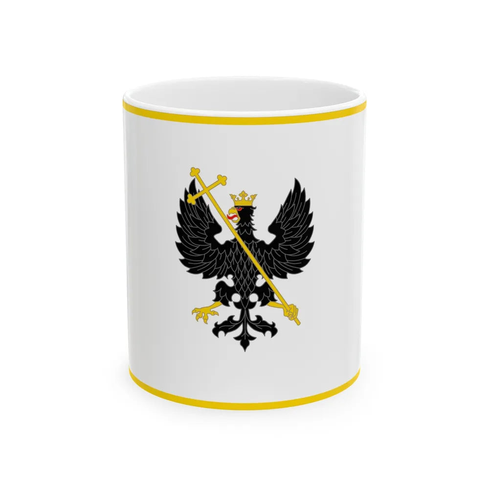 Flag of Chernihiv Ukraine - White Coffee Mug-11oz-Go Mug Yourself