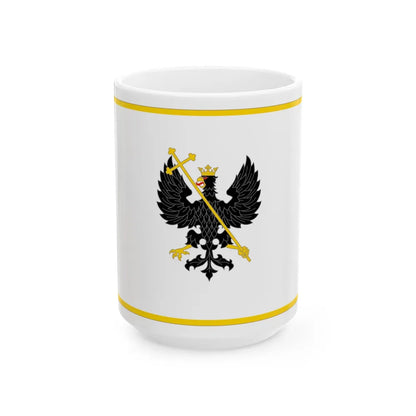 Flag of Chernihiv Ukraine - White Coffee Mug-15oz-Go Mug Yourself