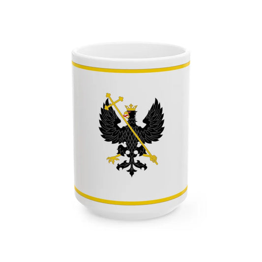 Flag of Chernihiv Ukraine - White Coffee Mug-15oz-Go Mug Yourself