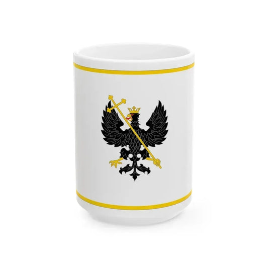 Flag of Chernihiv Ukraine - White Coffee Mug 15oz - Go Mug Yourself