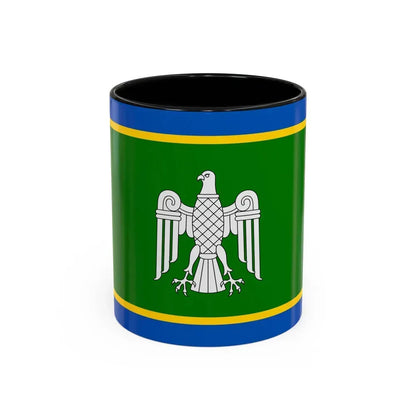 Flag of Chernivtsi Oblast Ukraine - Accent Coffee Mug 11oz Black - Go Mug Yourself