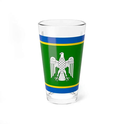 Flag of Chernivtsi Oblast Ukraine - Pint Glass 16oz 16oz - Go Mug Yourself