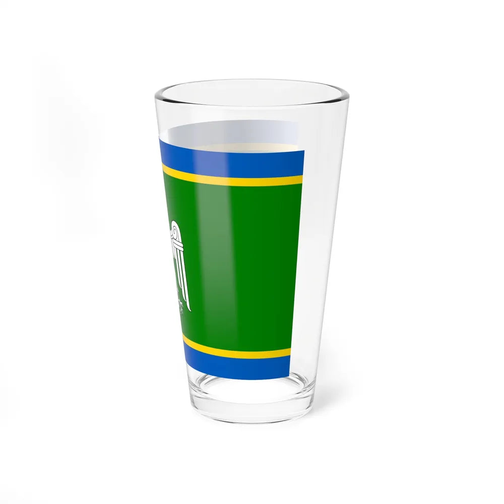 Flag of Chernivtsi Oblast Ukraine - Pint Glass 16oz-Go Mug Yourself