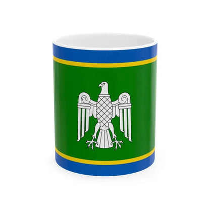 Flag of Chernivtsi Oblast Ukraine - White Coffee Mug 11oz - Go Mug Yourself