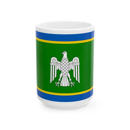Flag of Chernivtsi Oblast Ukraine - White Coffee Mug 15oz - Go Mug Yourself