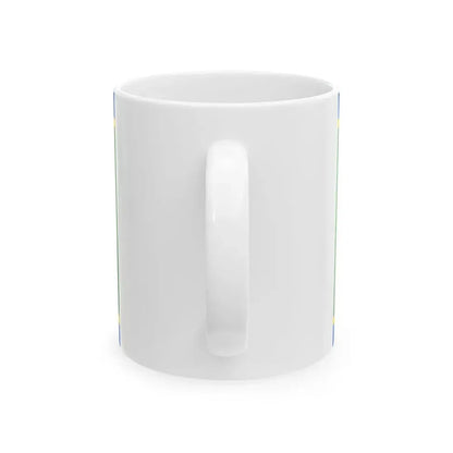 Flag of Chernivtsi Oblast Ukraine - White Coffee Mug - Go Mug Yourself