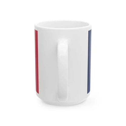 Flag of Cherokee County Iowa Sesquicentennial (United States) White Coffee Mug - Go Mug Yourself
