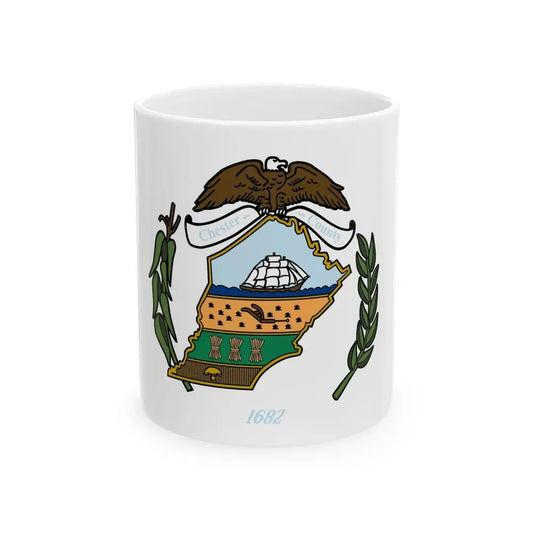 Flag of Chester County Pennsylvania (United States) White Coffee Mug 11oz - Go Mug Yourself
