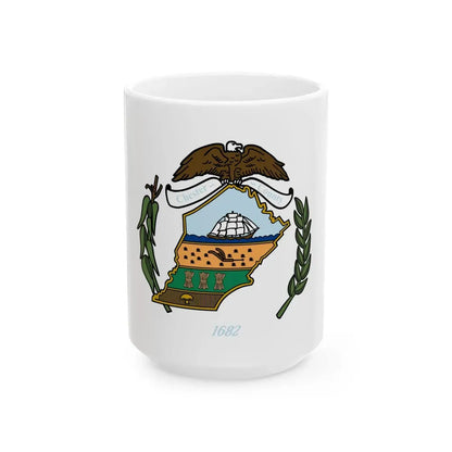 Flag of Chester County Pennsylvania (United States) White Coffee Mug 15oz - Go Mug Yourself