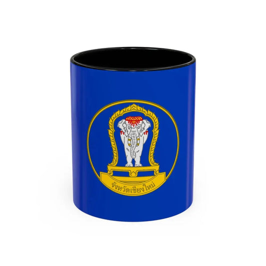 Flag of Chiang Mai Province Thailand - Accent Coffee Mug 11oz Black - Go Mug Yourself