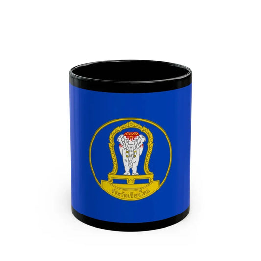 Flag of Chiang Mai Province Thailand - Black Coffee Mug 11oz - Go Mug Yourself