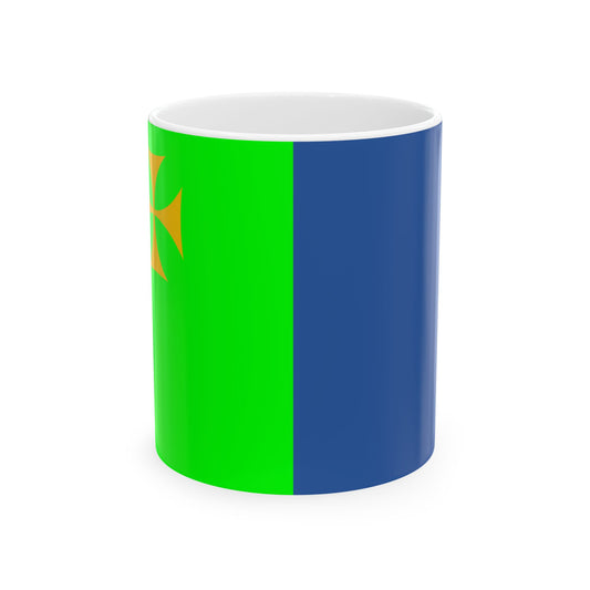 Flag of Chiatura Municipality (Georgia) White Coffee Mug-11oz-Go Mug Yourself