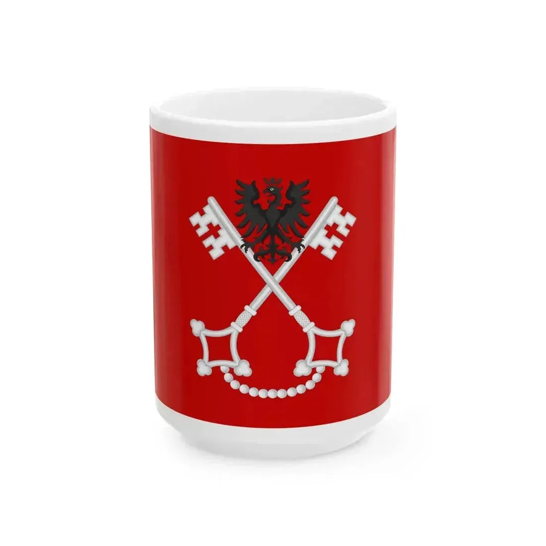 Flag of Chiavenna (Italy) White Coffee Mug 15oz - Go Mug Yourself