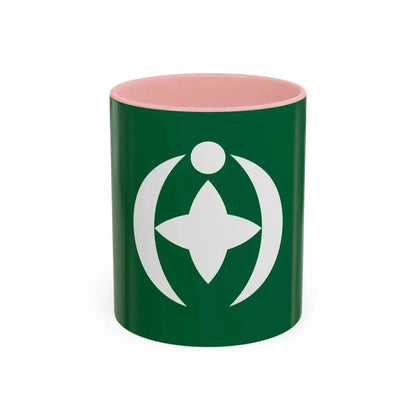 Flag of Chiba Chiba Japan - Accent Coffee Mug 11oz Pink - Go Mug Yourself