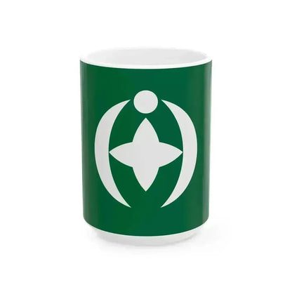 Flag of Chiba Chiba (Japan) White Coffee Mug 15oz - Go Mug Yourself