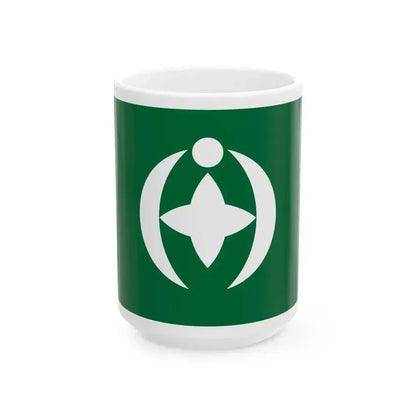 Flag of Chiba Chiba Japan - White Coffee Mug 15oz - Go Mug Yourself