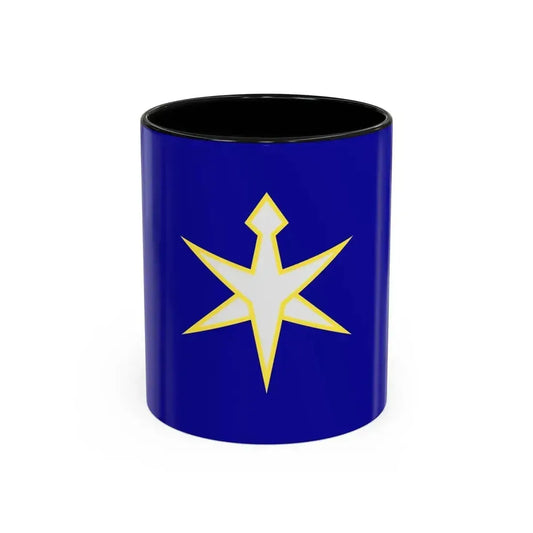 Flag of Chiba Prefecture Japan - Accent Coffee Mug 11oz Black - Go Mug Yourself