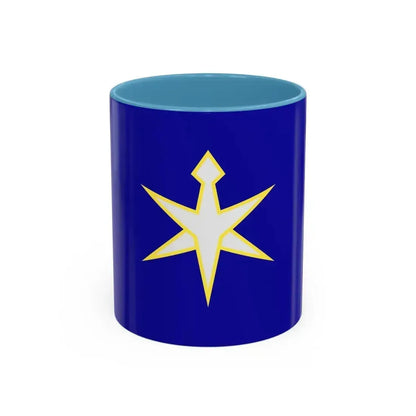 Flag of Chiba Prefecture Japan - Accent Coffee Mug 11oz Light Blue - Go Mug Yourself