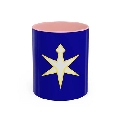 Flag of Chiba Prefecture Japan - Accent Coffee Mug 11oz Pink - Go Mug Yourself