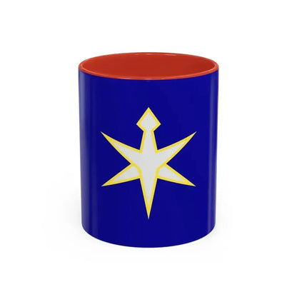 Flag of Chiba Prefecture Japan - Accent Coffee Mug 11oz Red - Go Mug Yourself