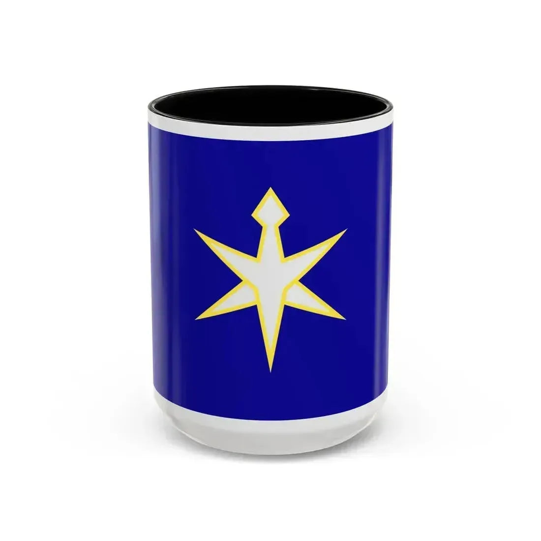 Flag of Chiba Prefecture Japan - Accent Coffee Mug 15oz Black - Go Mug Yourself