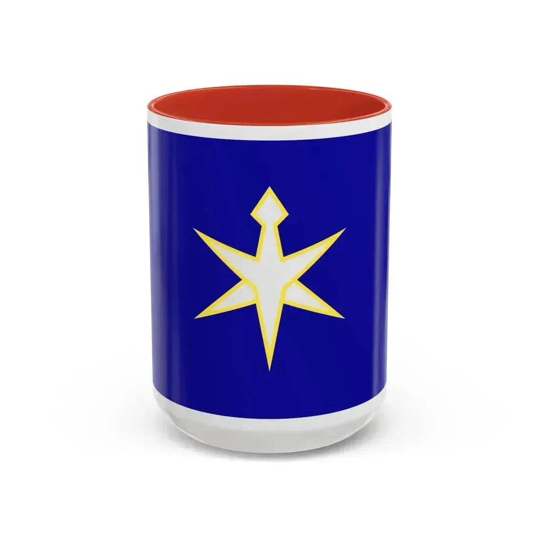 Flag of Chiba Prefecture Japan - Accent Coffee Mug 15oz Red - Go Mug Yourself