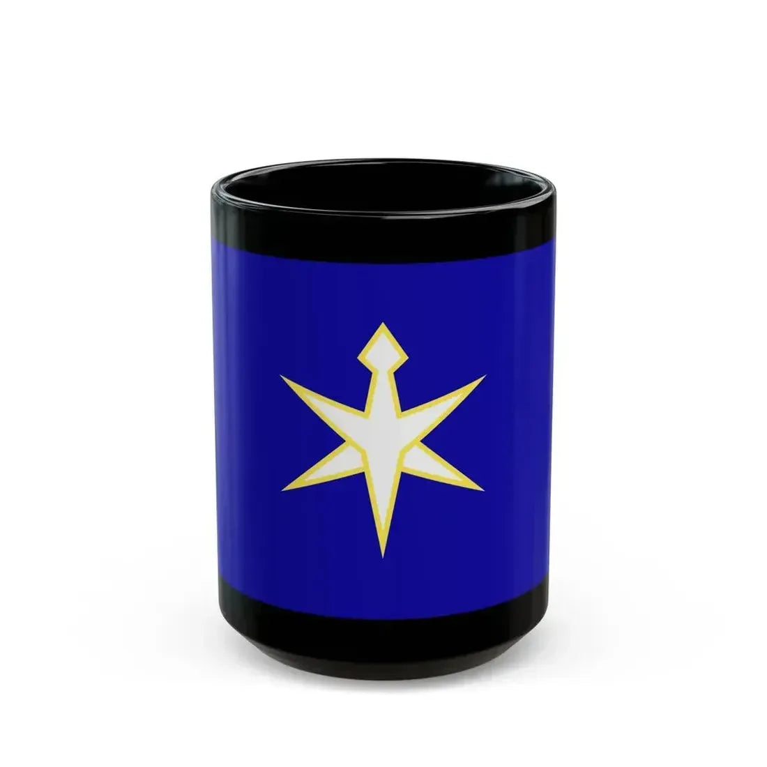 Flag of Chiba Prefecture Japan - Black Coffee Mug 15oz - Go Mug Yourself