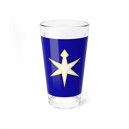 Flag of Chiba Prefecture Japan - Pint Glass 16oz 16oz - Go Mug Yourself