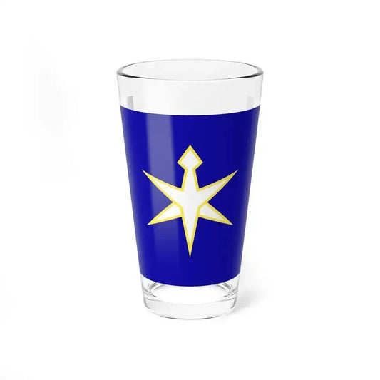 Flag of Chiba Prefecture Japan - Pint Glass 16oz 16oz - Go Mug Yourself