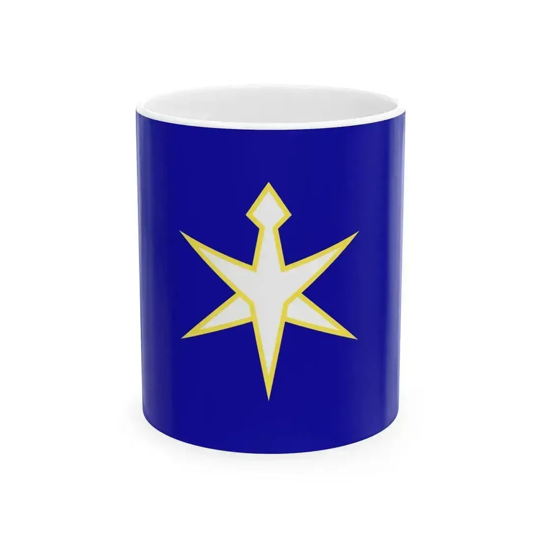 Flag of Chiba Prefecture Japan - White Coffee Mug 11oz - Go Mug Yourself