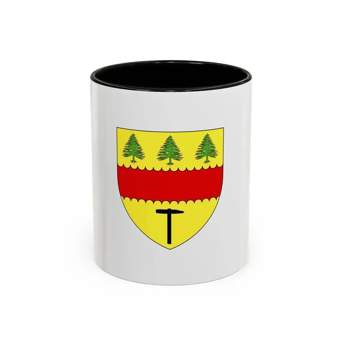 Flag of Chibougamau Canada - Accent Coffee Mug 11oz Black - Go Mug Yourself