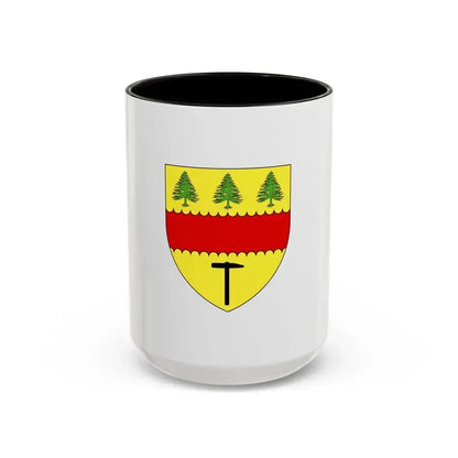 Flag of Chibougamau Canada - Accent Coffee Mug 15oz Black - Go Mug Yourself