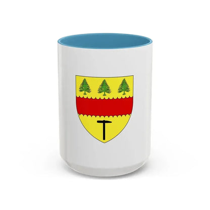 Flag of Chibougamau Canada - Accent Coffee Mug 15oz Light Blue - Go Mug Yourself