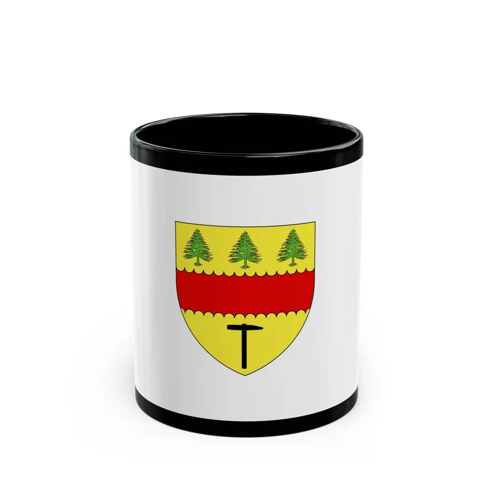 Flag of Chibougamau Canada - Black Coffee Mug-11oz-Go Mug Yourself