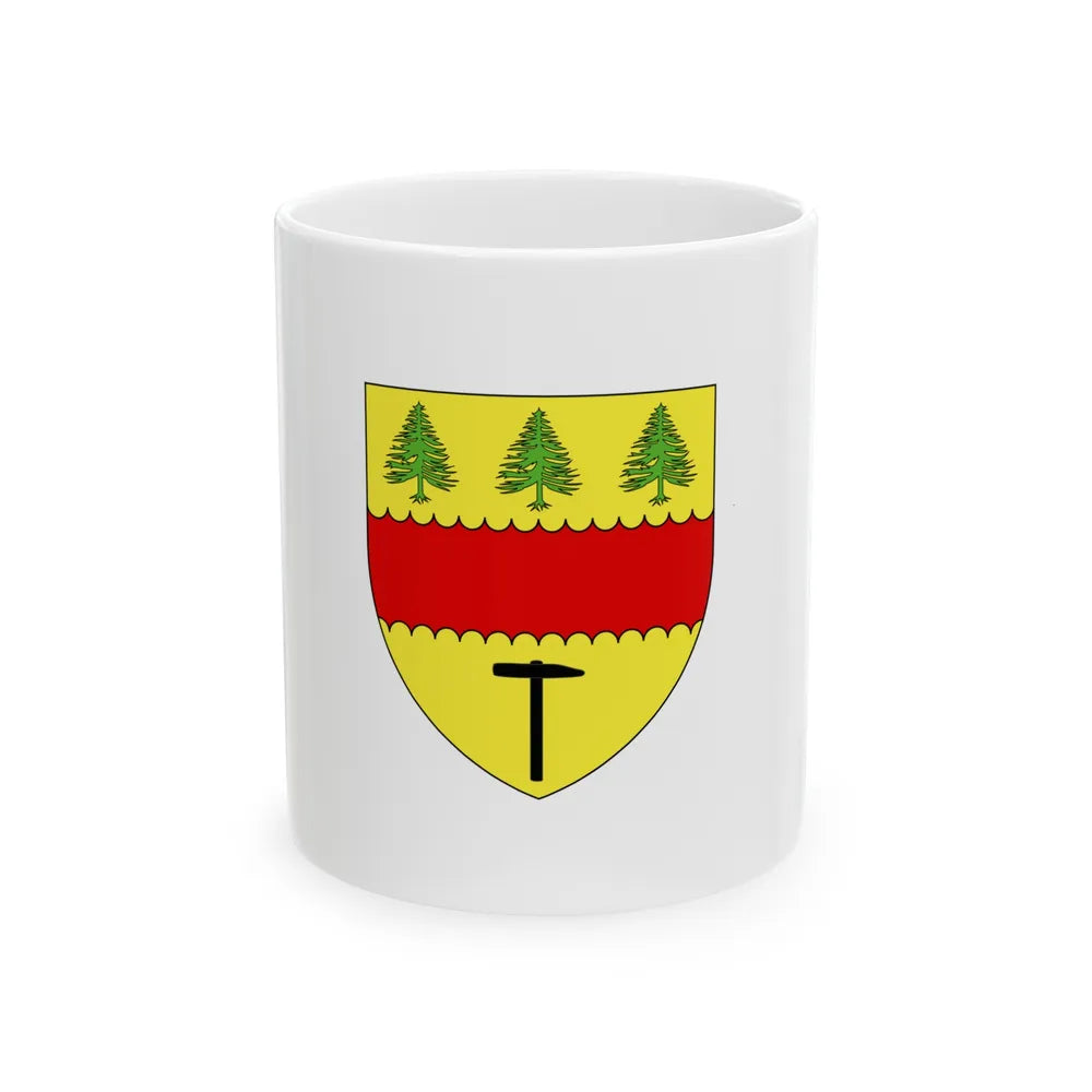 Flag of Chibougamau Canada - White Coffee Mug-11oz-Go Mug Yourself