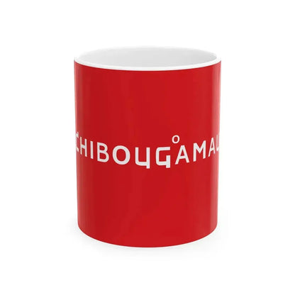 Flag of Chibougamau Quebec (Canada) White Coffee Mug 11oz - Go Mug Yourself