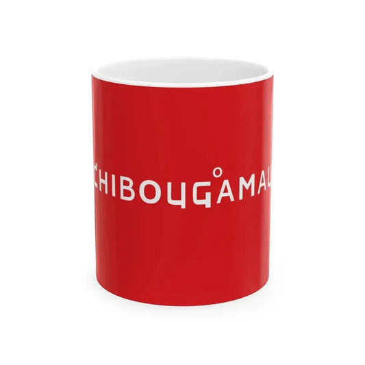 Flag of Chibougamau Quebec (Canada) White Coffee Mug 11oz - Go Mug Yourself