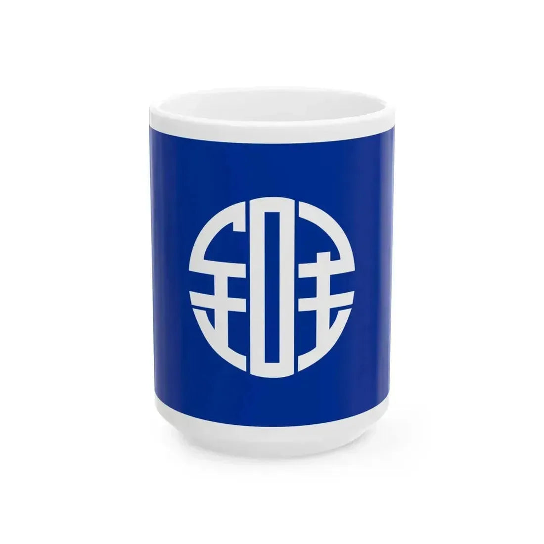 Flag of Chibu Shimane (Japan) White Coffee Mug 15oz - Go Mug Yourself