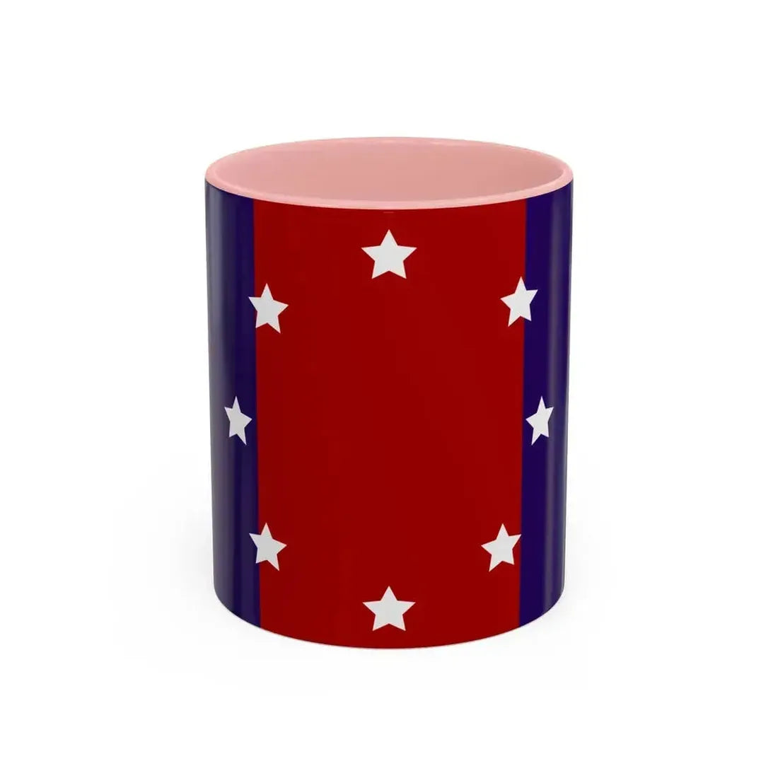 Flag of Chicago Heights, Illinois - Accent Coffee Mug 11oz Pink 11oz - Go Mug Yourself