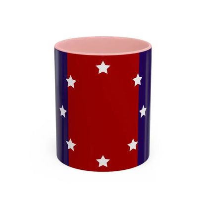 Flag of Chicago Heights, Illinois - Accent Coffee Mug 11oz Pink 11oz - Go Mug Yourself