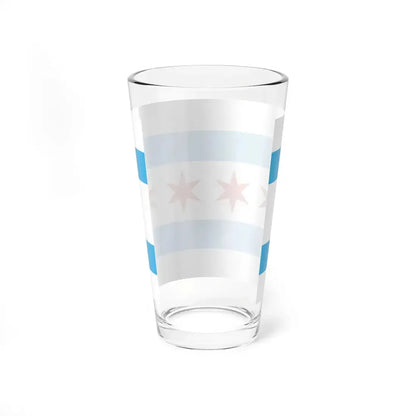 Flag of Chicago Illinois (United States) Pint Glass 16oz - Go Mug Yourself