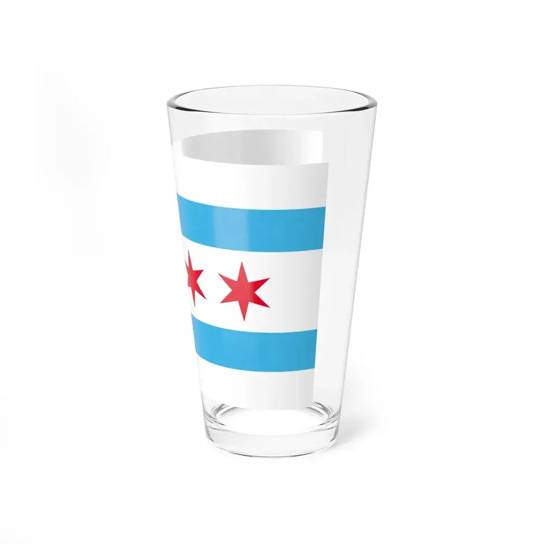 Flag of Chicago Illinois (United States) Pint Glass 16oz - Go Mug Yourself