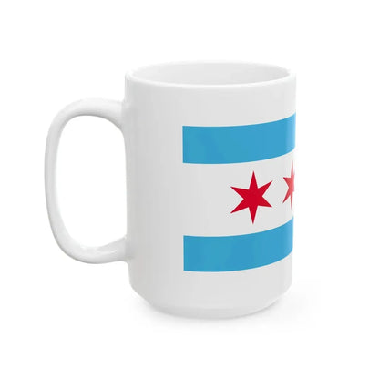 Flag of Chicago Illinois (United States) White Coffee Mug - Go Mug Yourself