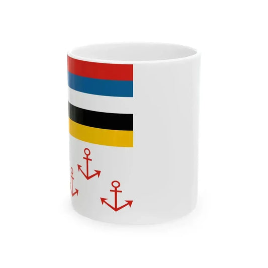 Flag of Chief of Civil Administration of Manchukuo (China) White Coffee Mug 11oz - Go Mug Yourself