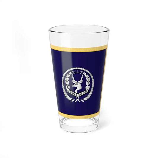 Flag of Chief of Somaliland Police Force (Mali) Pint Glass 16oz 16oz - Go Mug Yourself