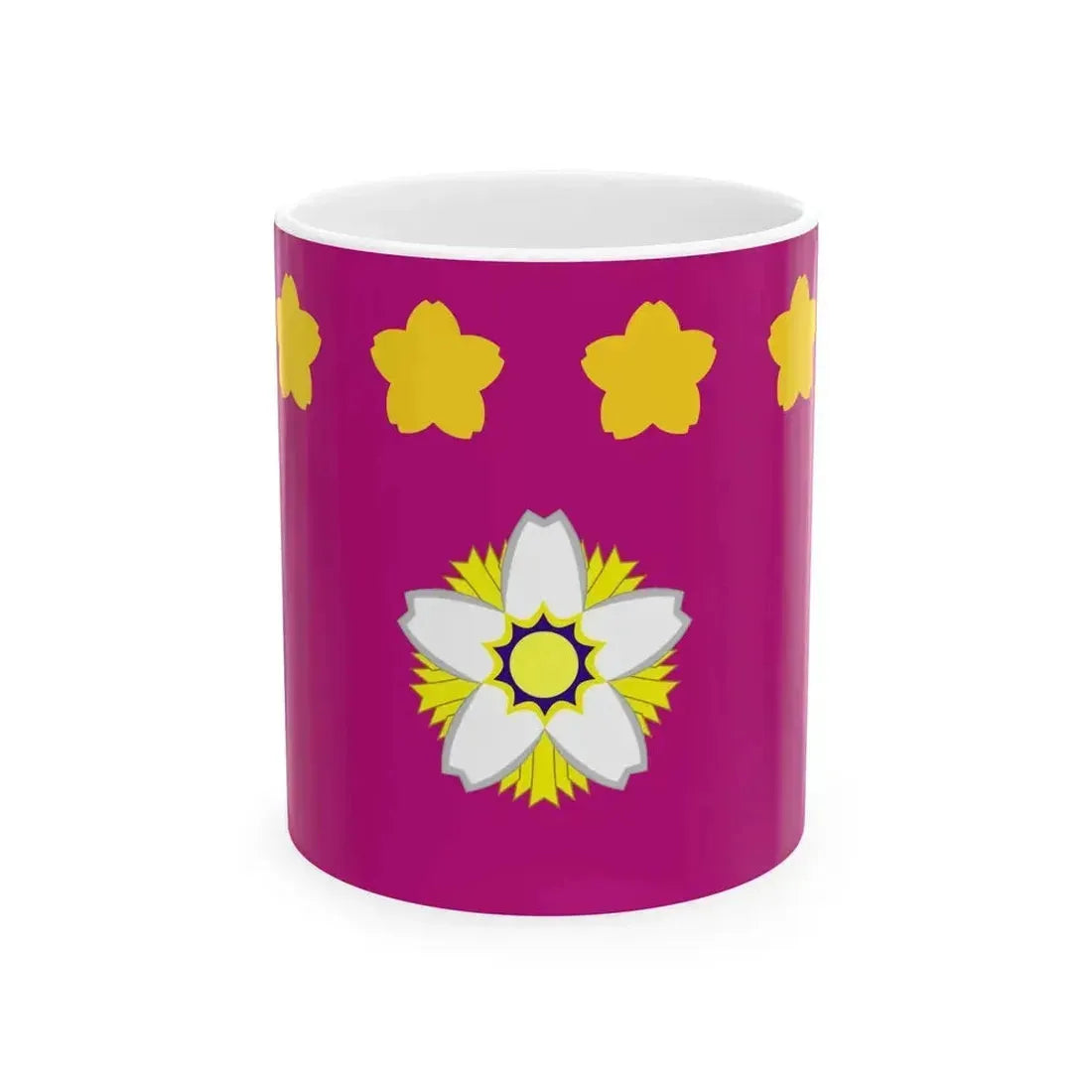 Flag of Chief of Staff Joint Staff JSDF (Japan) White Coffee Mug 11oz - Go Mug Yourself