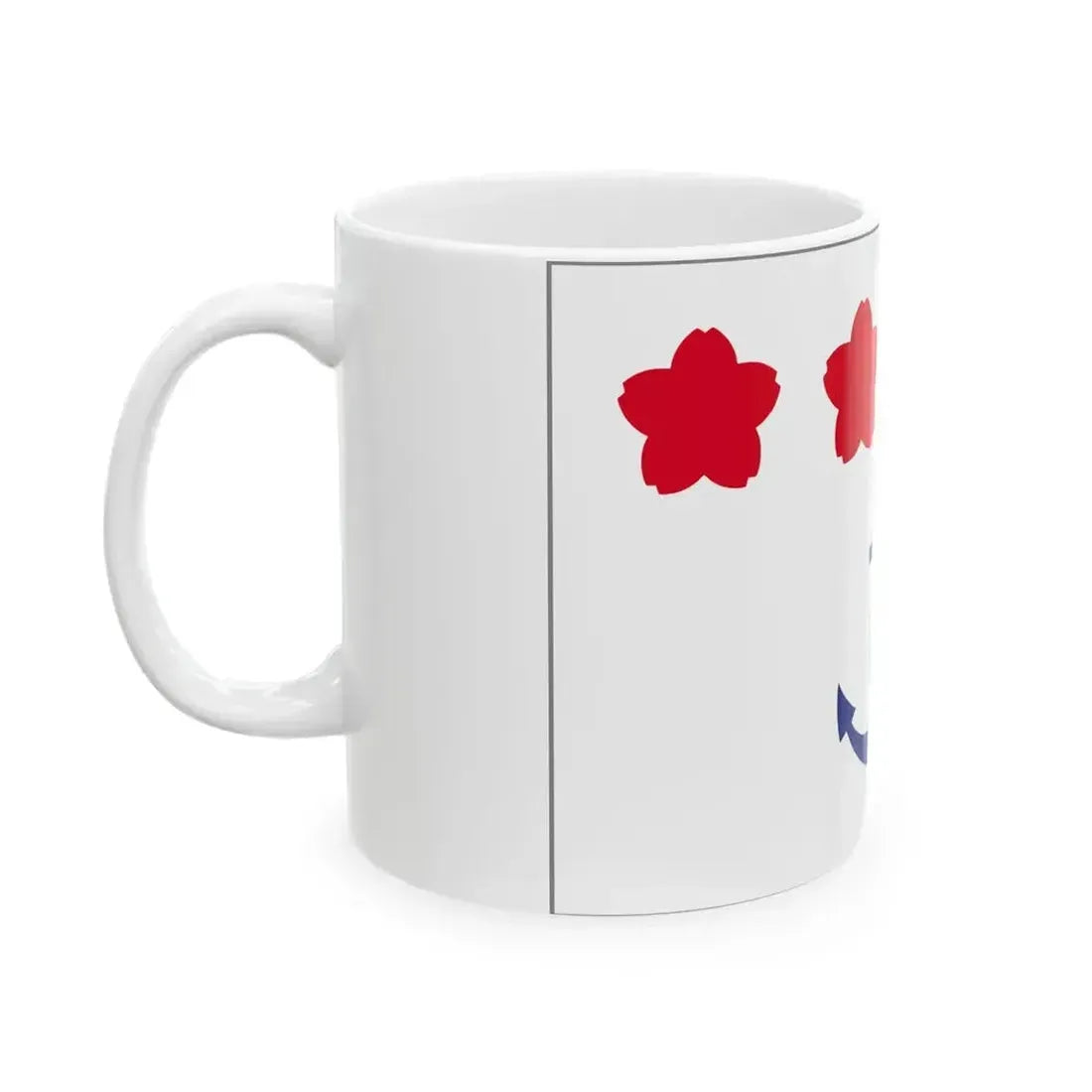 Flag of Chief of Staff Maritime Self Defense Force-bordered (Japan) White Coffee Mug - Go Mug Yourself
