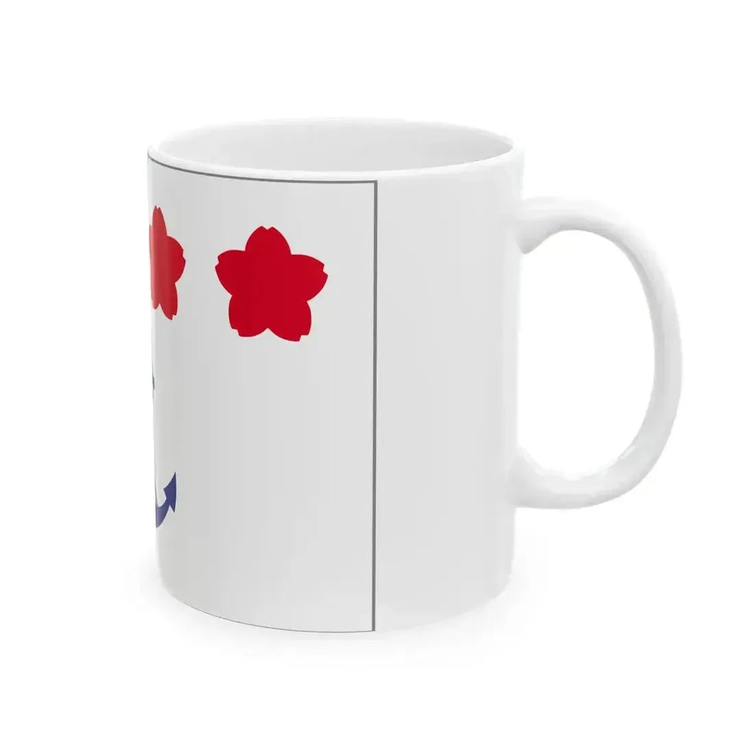 Flag of Chief of Staff Maritime Self Defense Force-bordered (Japan) White Coffee Mug - Go Mug Yourself