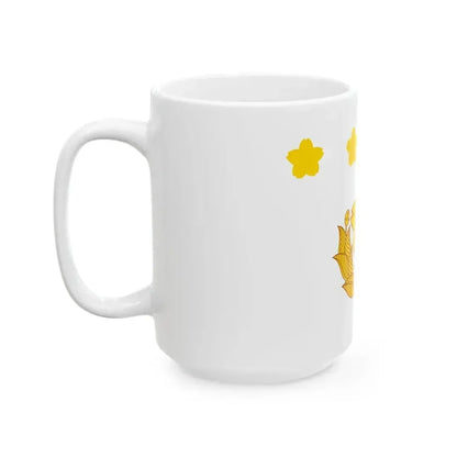 Flag of Chief of Staff of the Ground Self-Defense Force Japan (Japan) White Coffee Mug - Go Mug Yourself