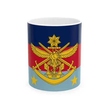 Flag of Chief of the Defence Force Australia (Australia) White Coffee Mug 11oz - Go Mug Yourself